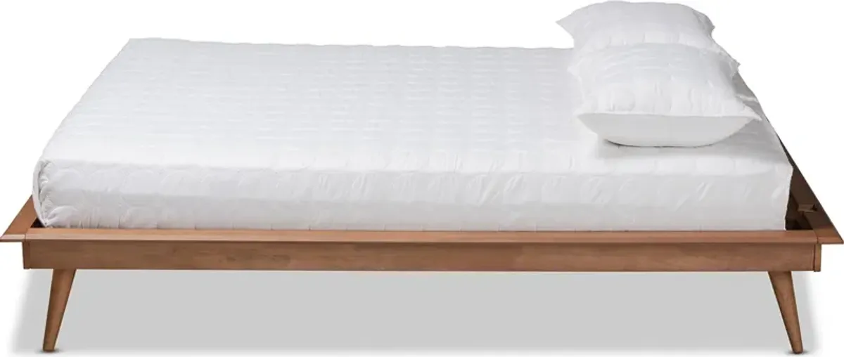 Lylah Full Platform Bed Frame - Ash Walnut