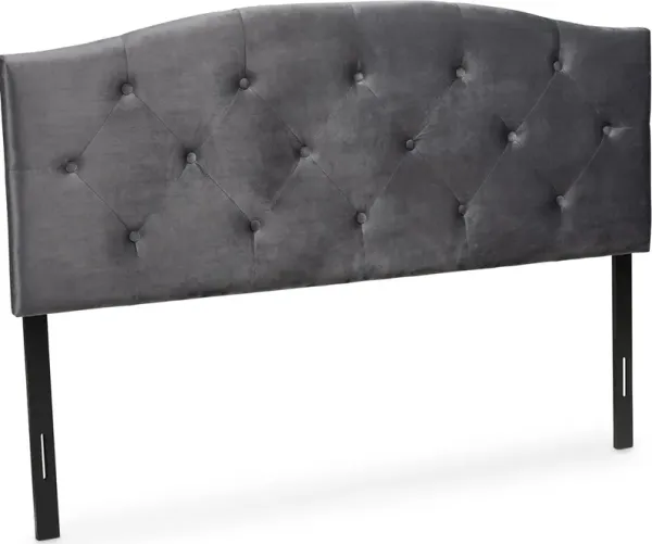 Bora Queen Headboard - Gray/Dark Brown