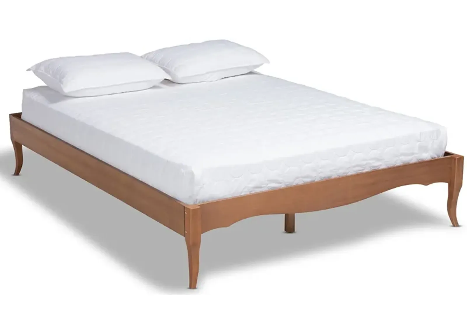 Journi Full Platform Bed Frame - Ash Walnut