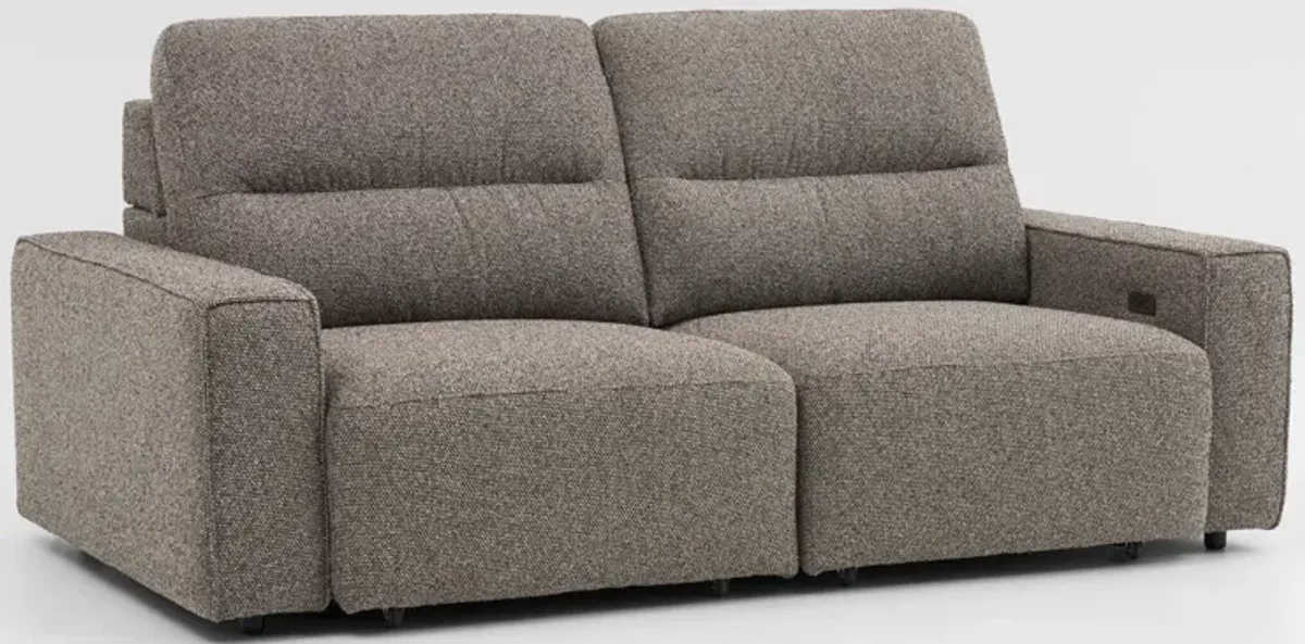 Morena 2-Piece Extendable Sofa - Brown