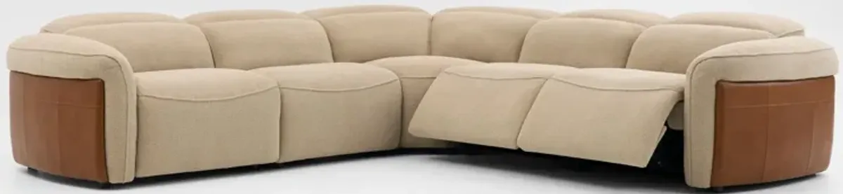 Diaz Dual-Power 5-Piece Reclining Sectional