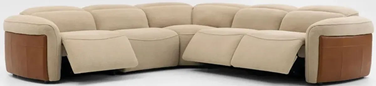 Diaz Dual-Power 5-Piece Reclining Sectional