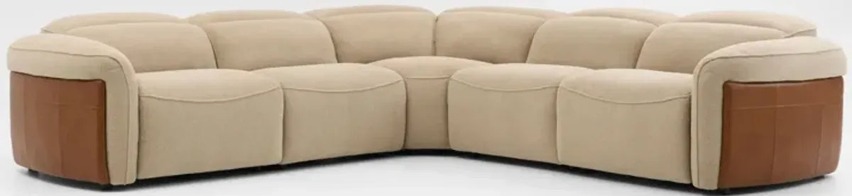 Diaz Dual-Power 5-Piece Reclining Sectional