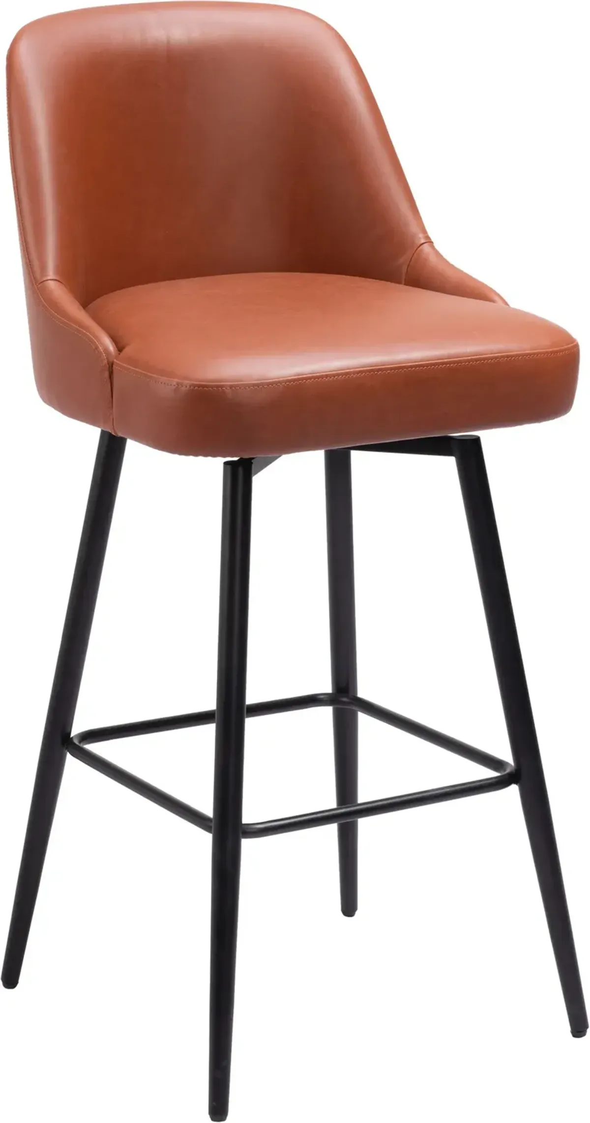 Siara Swivel Bar Stool - Brown