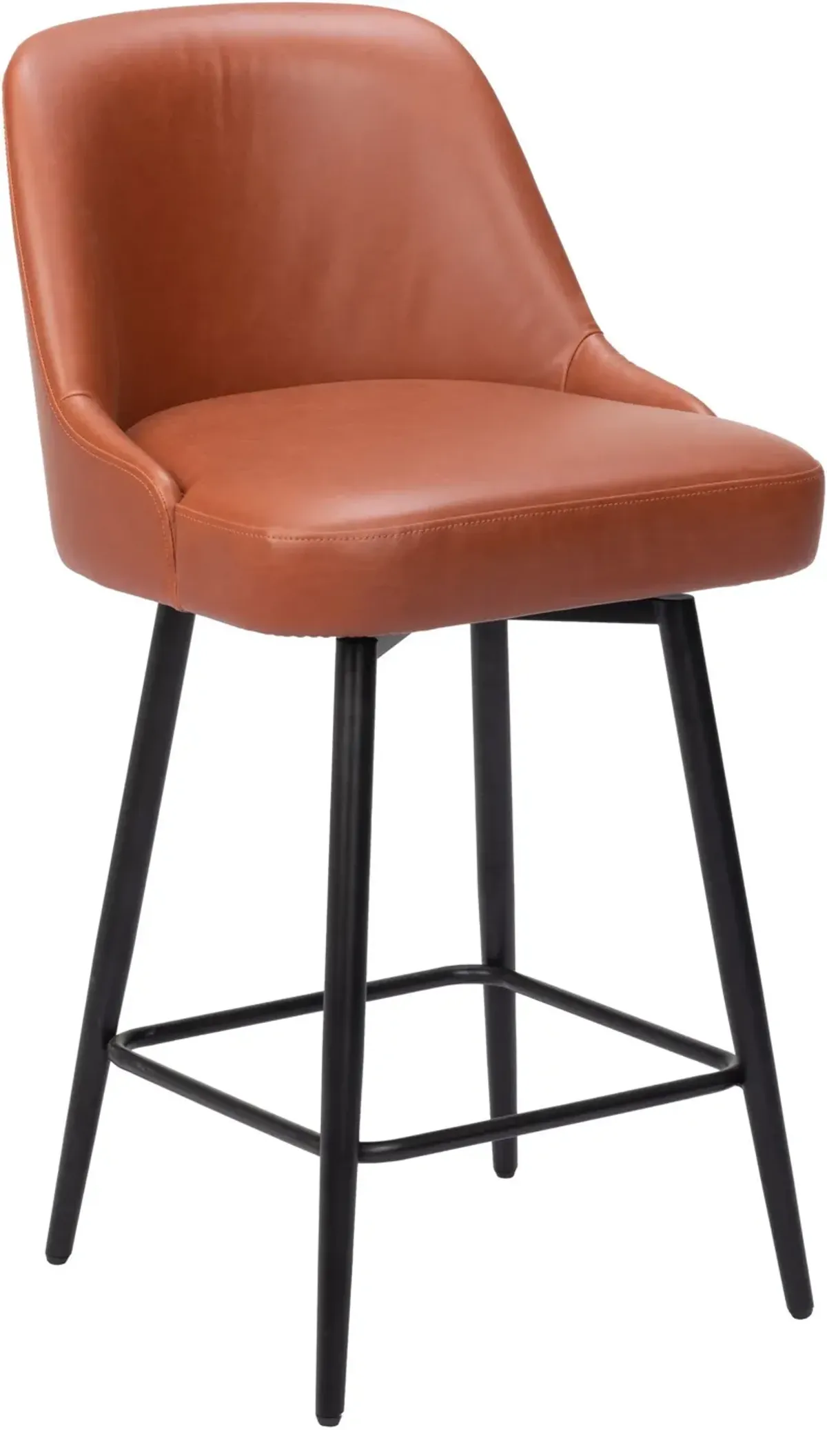 Siara Swivel Counter-Height Stool - Brown