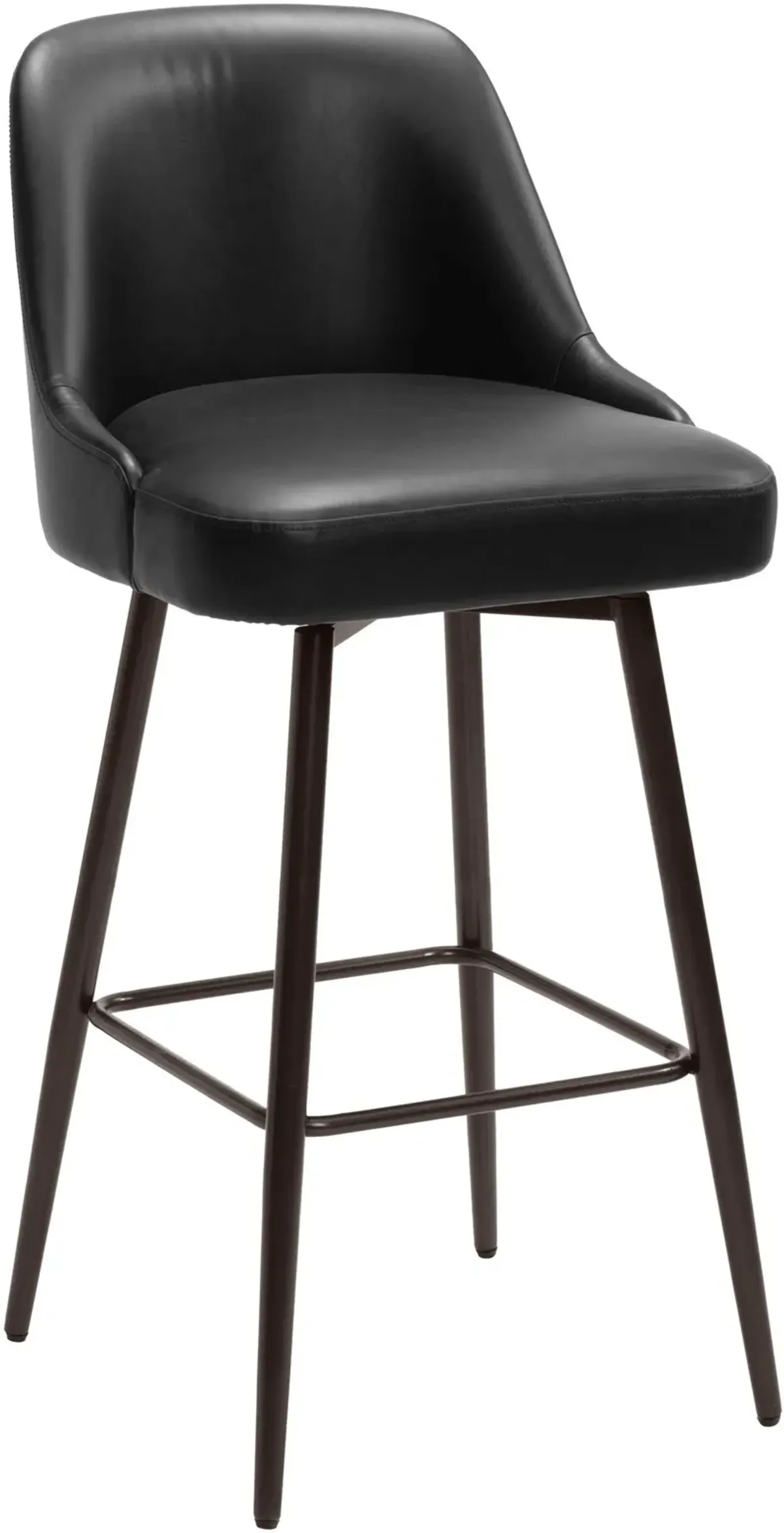 Siara Swivel Bar Stool - Black