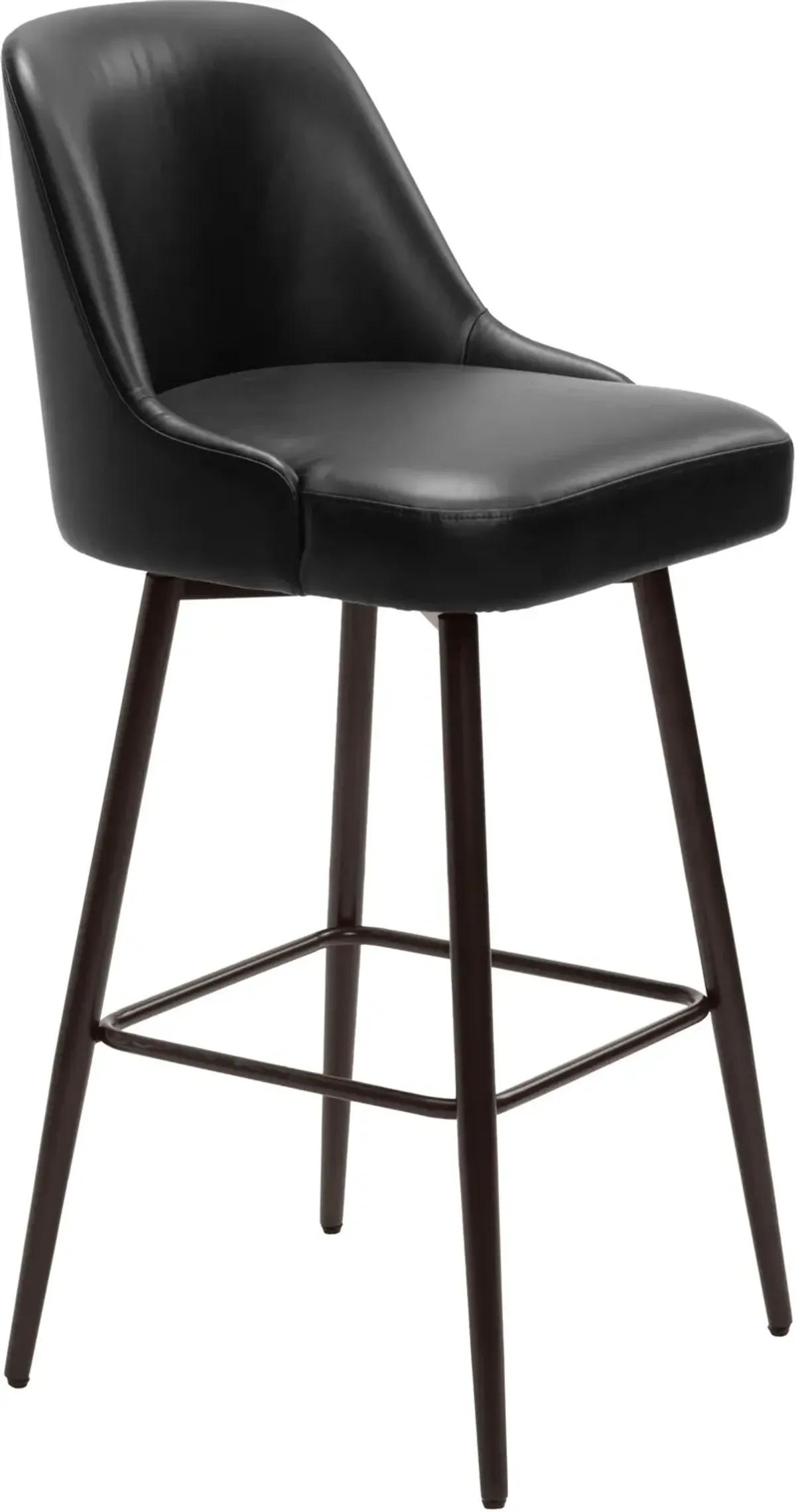 Siara Swivel Bar Stool - Black