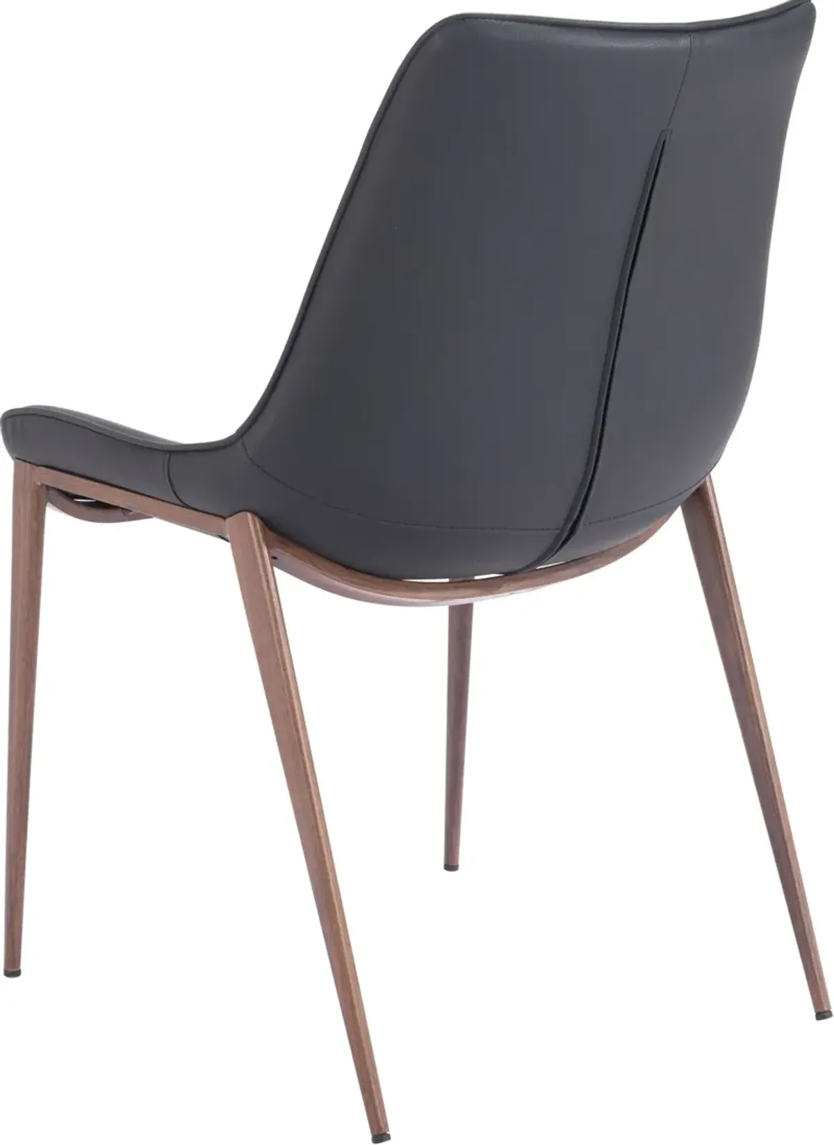 Millie Set of 2 Dining Chairs - Black/Walnut