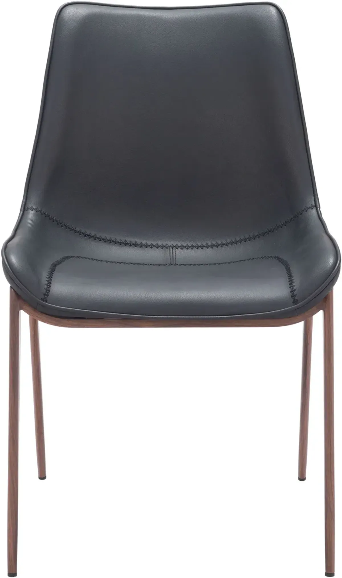 Millie Set of 2 Dining Chairs - Black/Walnut