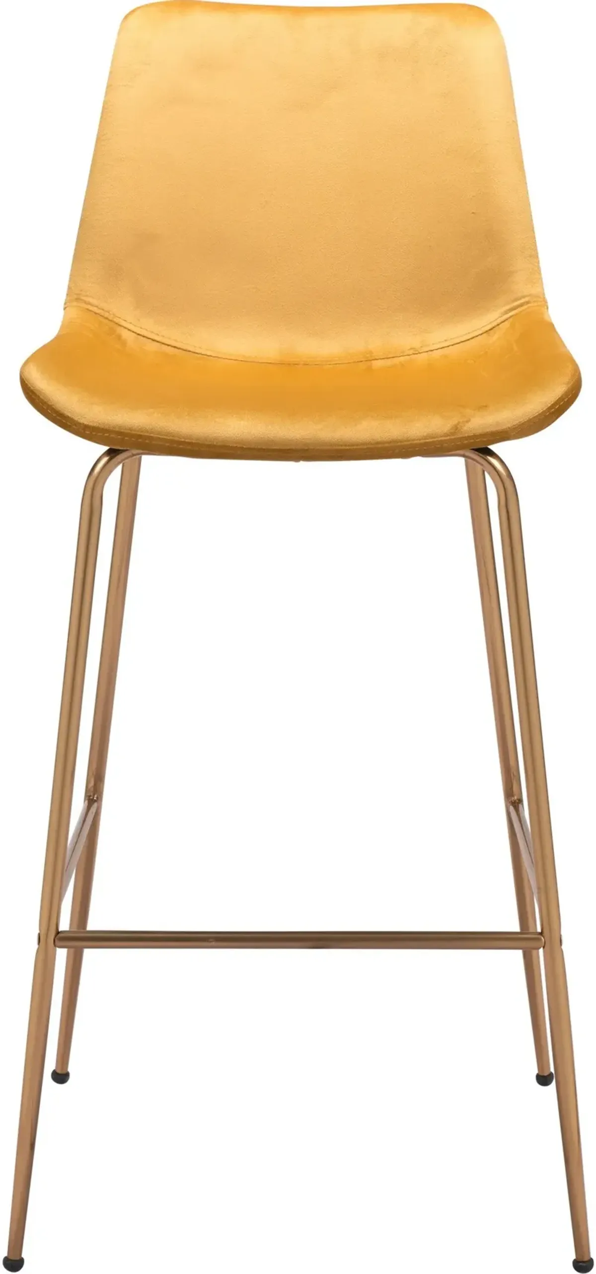 David Bar Stool - Yellow/Gold