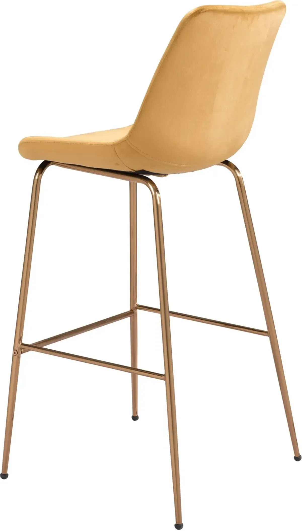 David Bar Stool - Yellow/Gold