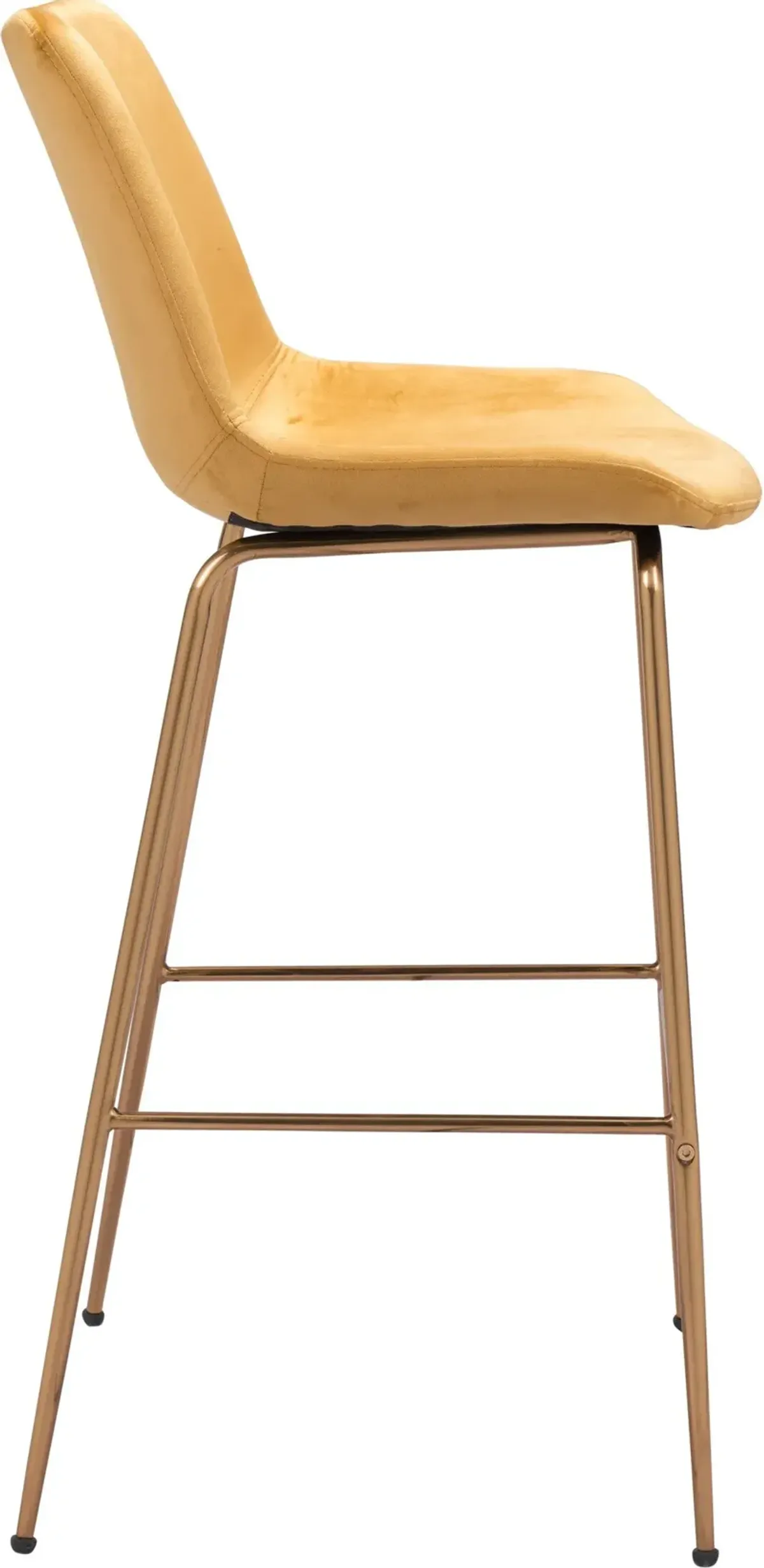 David Bar Stool - Yellow/Gold