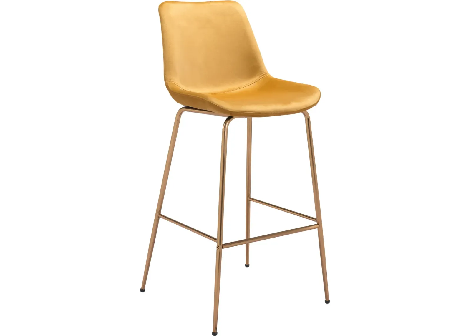 David Bar Stool - Yellow/Gold