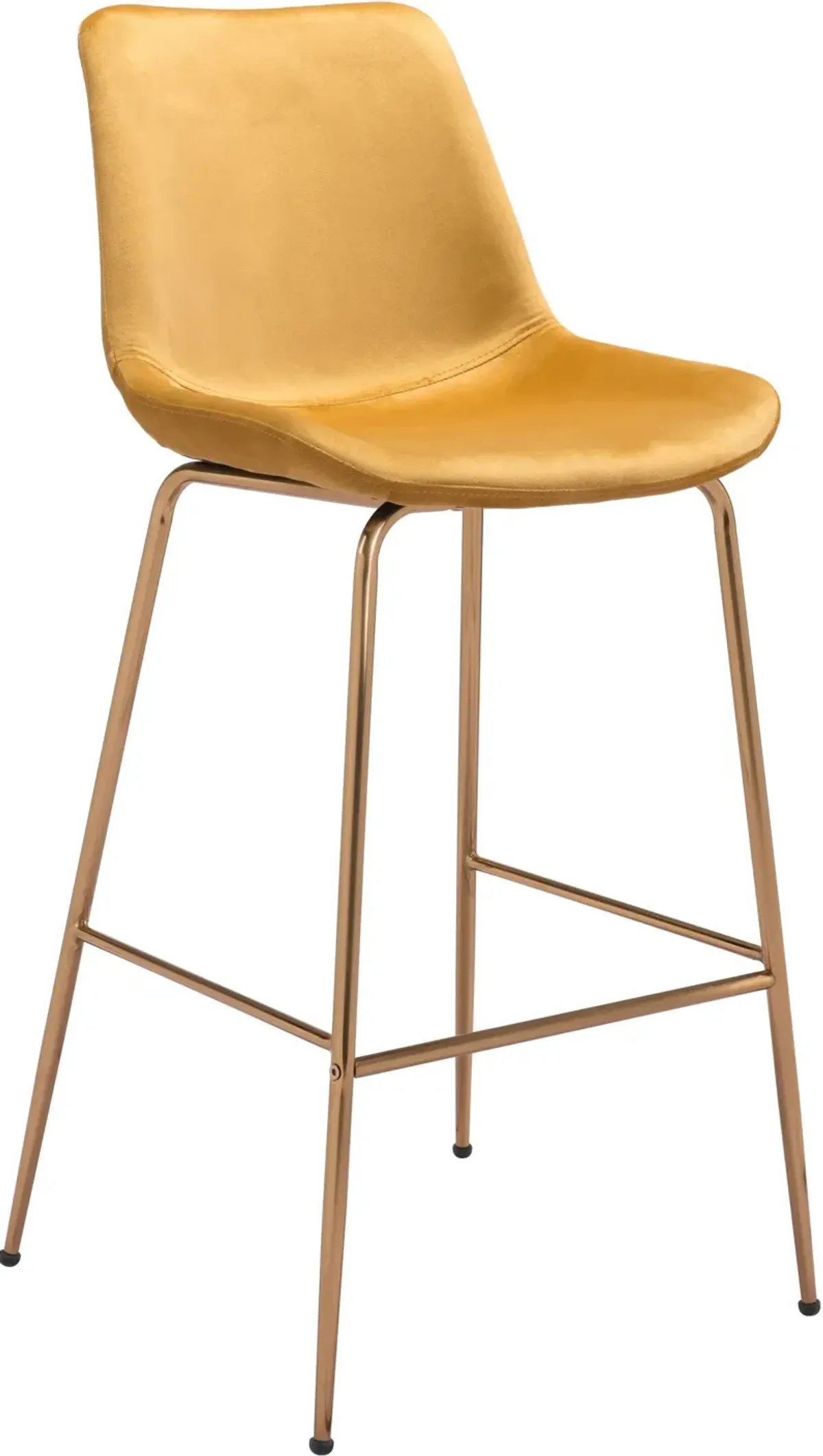 David Bar Stool - Yellow/Gold