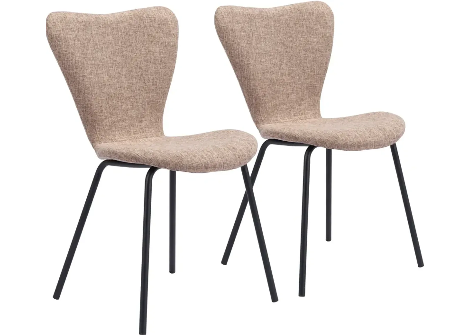 Linea Set of 2 Dining Chairs - Brown