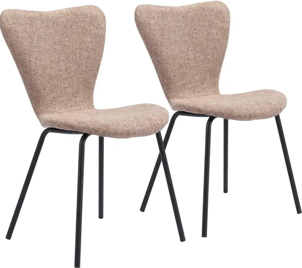 Linea Set of 2 Dining Chairs - Brown