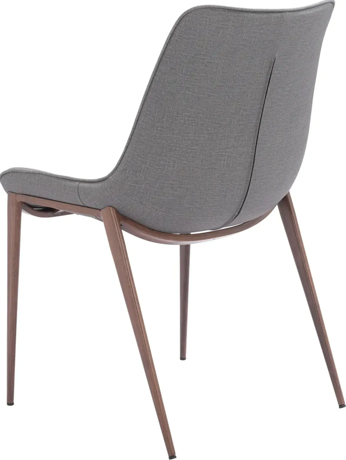 Millie Set of 2 Dining Chairs - Gray/Walnut