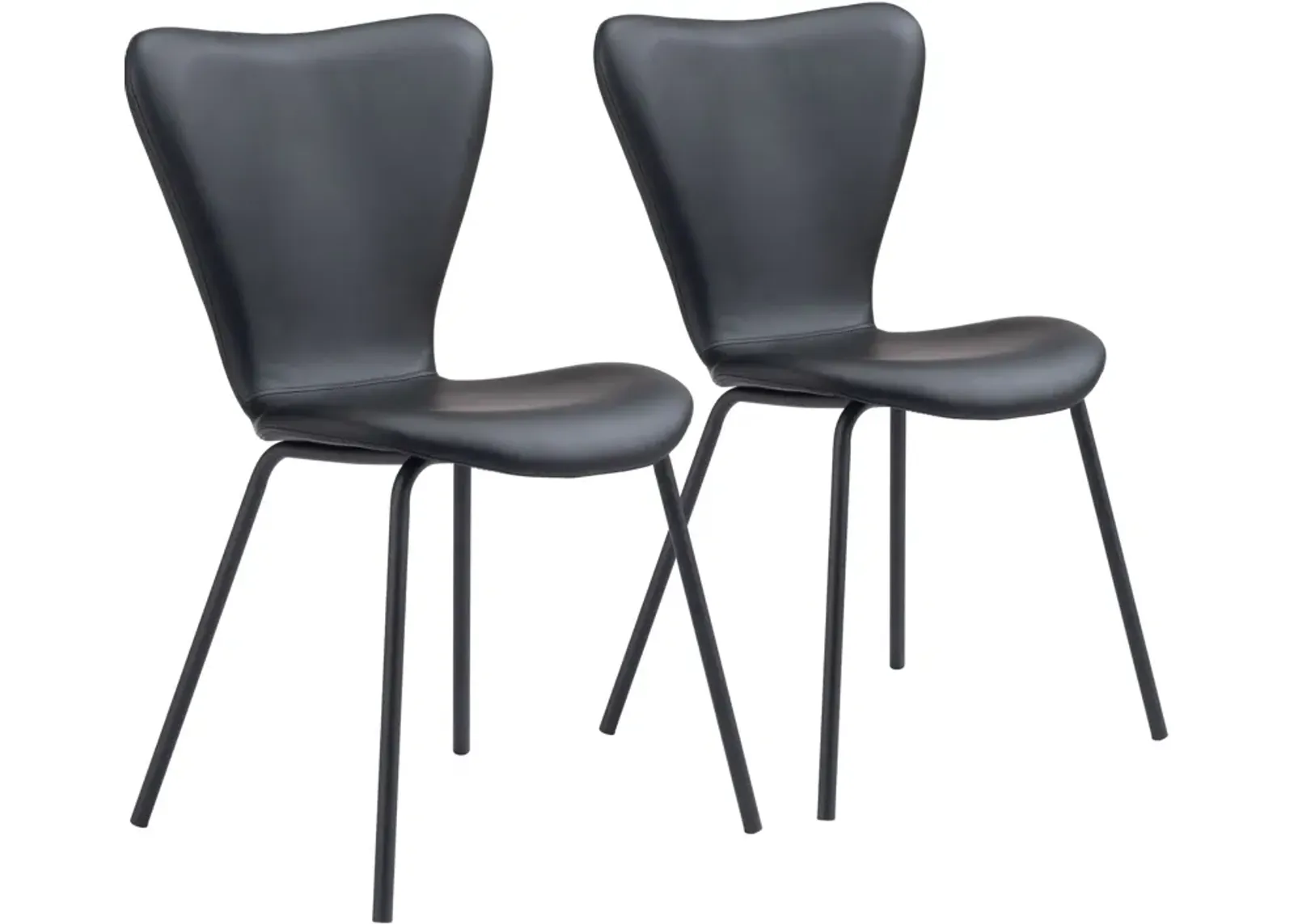 Linea Set of 2 Dining Chairs - Black