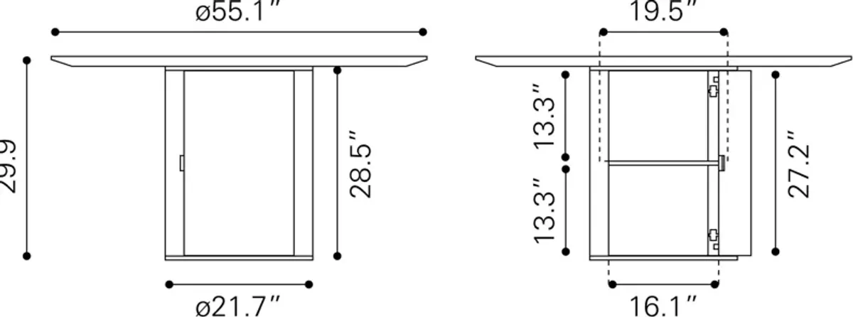 Falco Round Dining Table