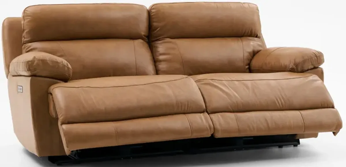 Gatlin 2-Piece Dual-Power Reclining Sofa - Tan