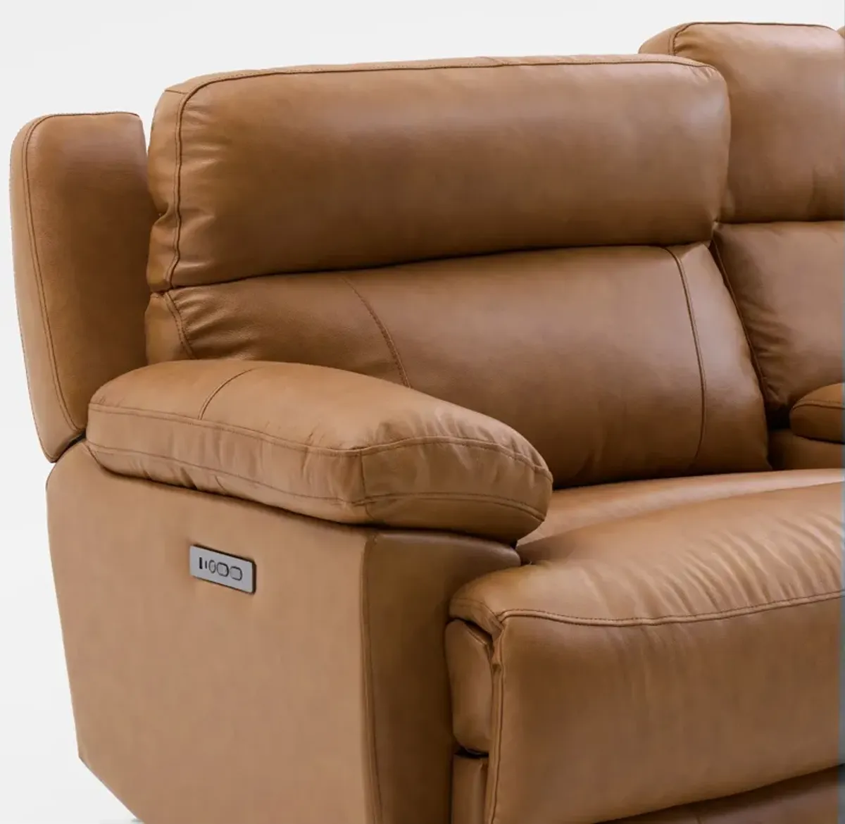 Gatlin Dual-Power Reclining Loveseat with Console - Tan