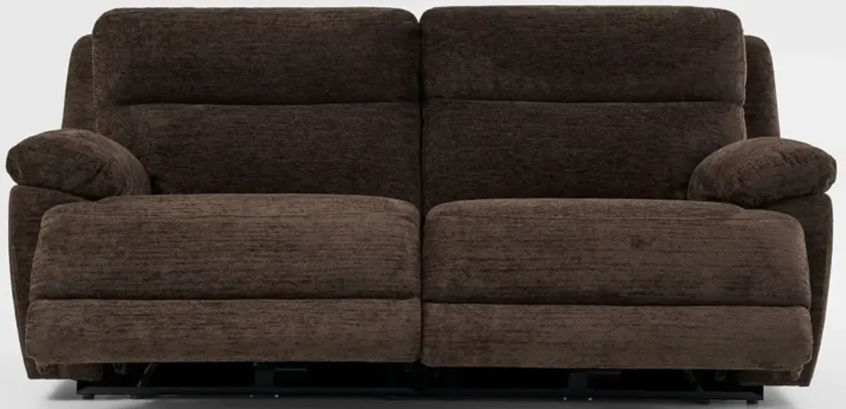 Gatlin 2-Piece Dual-Power Reclining Sofa - Brown