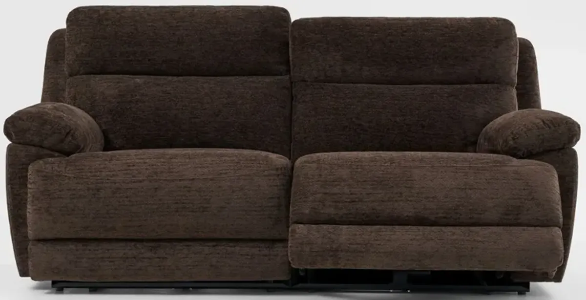 Gatlin 2-Piece Dual-Power Reclining Sofa - Brown