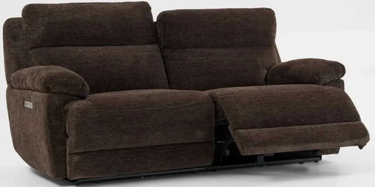 Gatlin 2-Piece Dual-Power Reclining Sofa - Brown