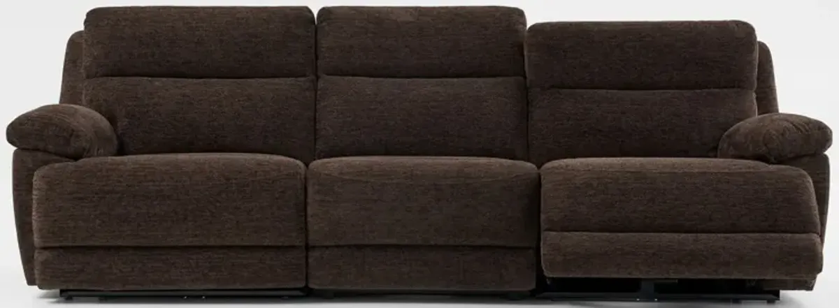 Gatlin 3-Piece Dual-Power Reclining Sofa - Brown