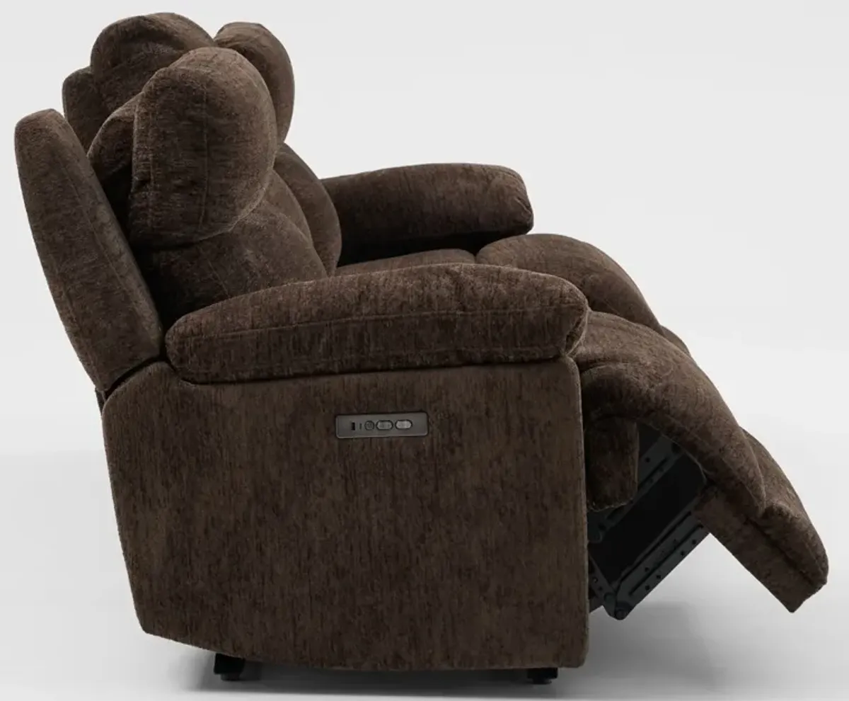 Gatlin 3-Piece Dual-Power Reclining Sofa - Brown