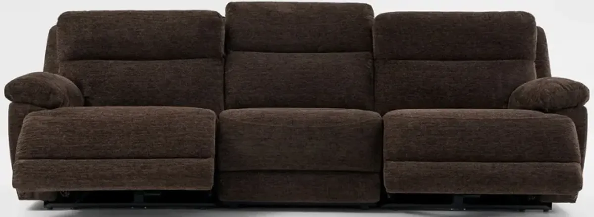 Gatlin 3-Piece Dual-Power Reclining Sofa - Brown