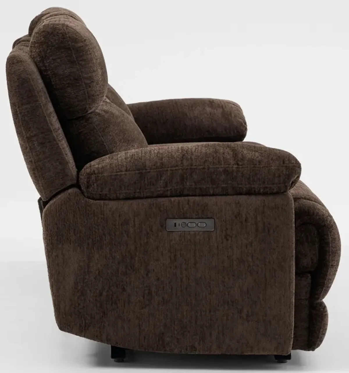 Gatlin Dual-Power Reclining Loveseat with Console - Brown