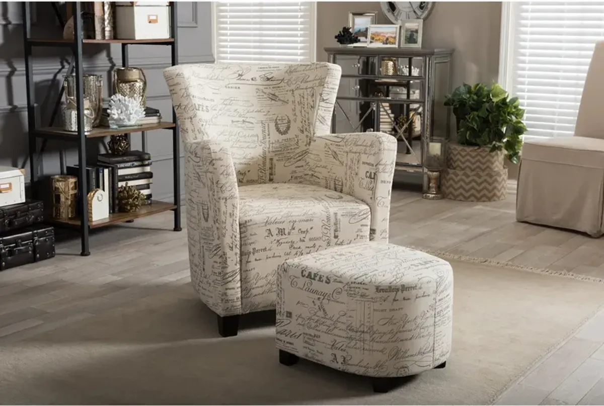 Chantria Accent Chair and Ottoman Set