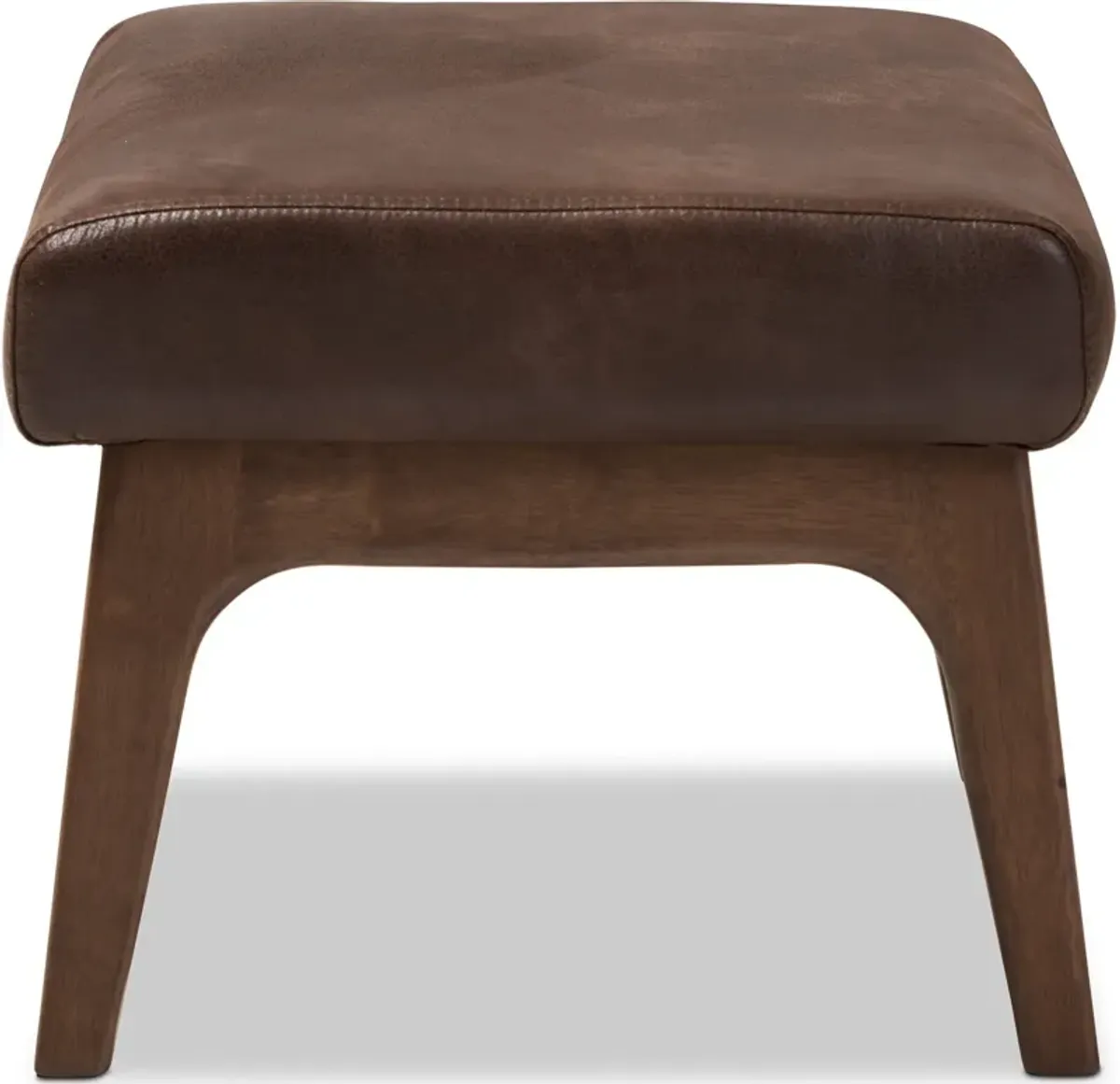 Andrea Ottoman - Dark Brown/Walnut Brown