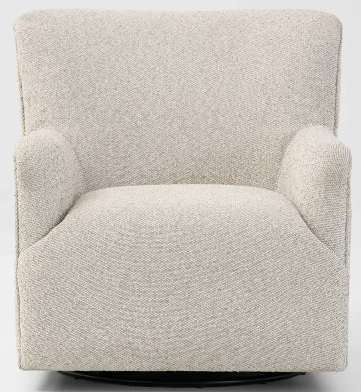 Polly Swivel Accent Chair - Chalk