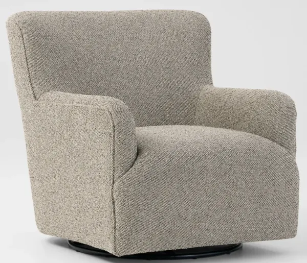 Polly Swivel Accent Chair - Brown