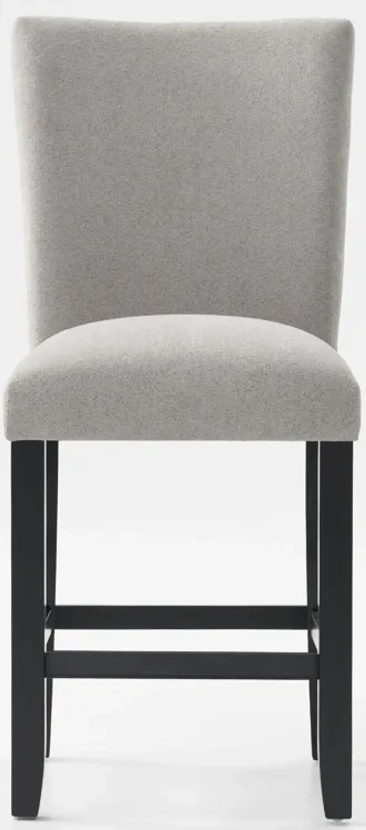 Artemis Counter-Height Upholstered Stool - Gray/Black