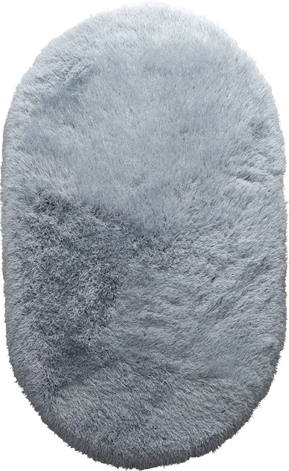 Sarezzo 5' x 8' Oval Area Rug - Gray