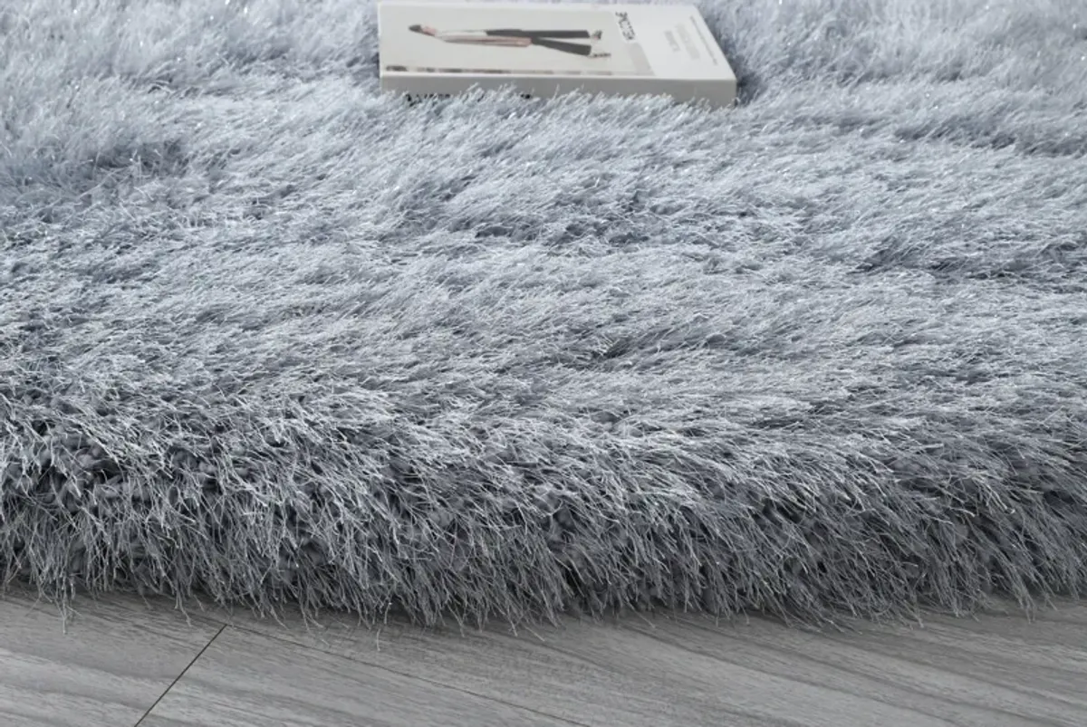 Sarezzo 7' Round Area Rug - Gray