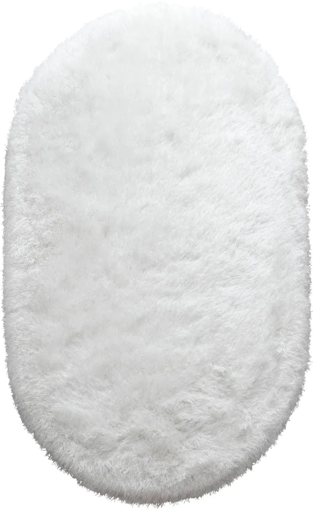 Sarezzo 5' x 8' Oval Area Rug - White