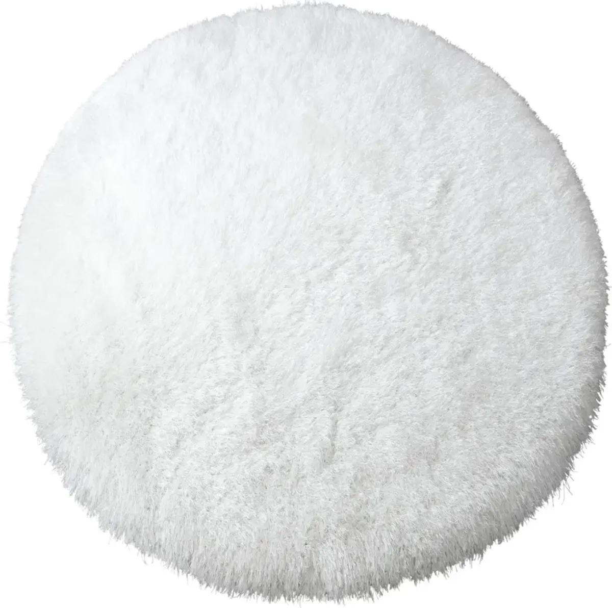 Sarezzo 7' Round Area Rug - White