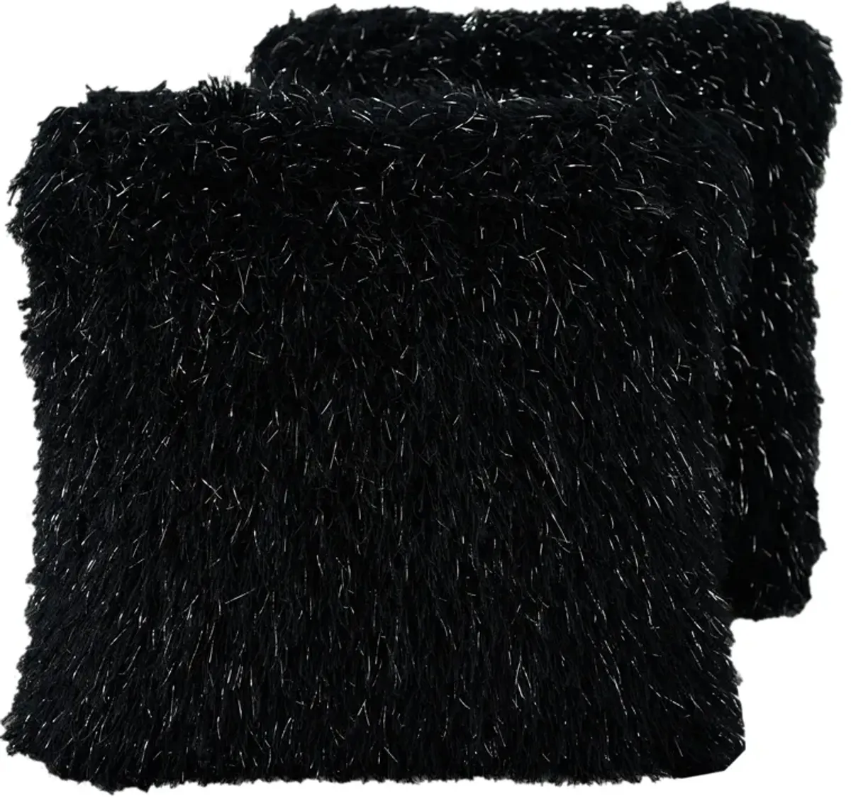 Sarezzo 2-Pack 20" x 20" Accent Pillows - Black