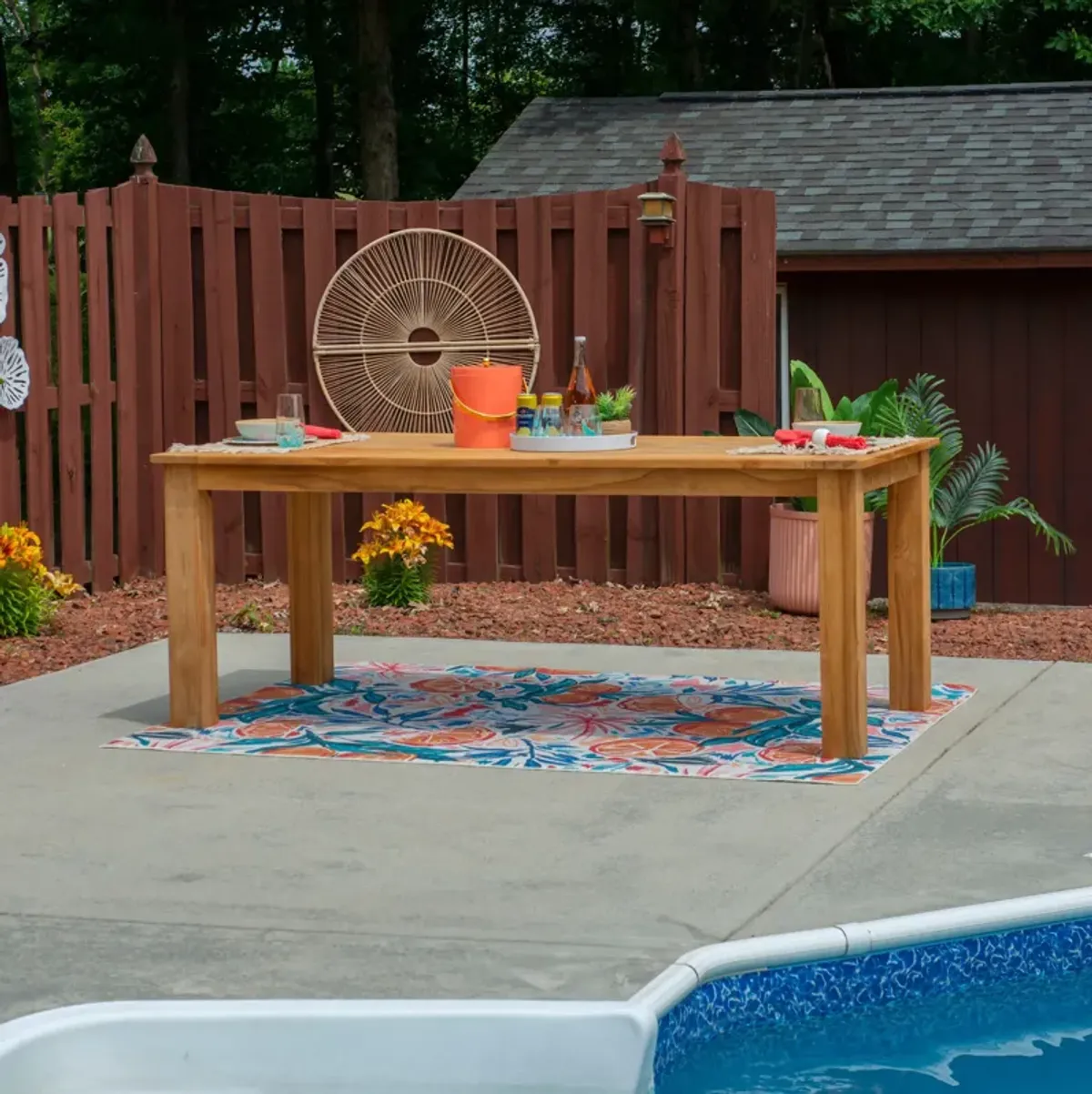 Long Beach Outdoor Dining Table