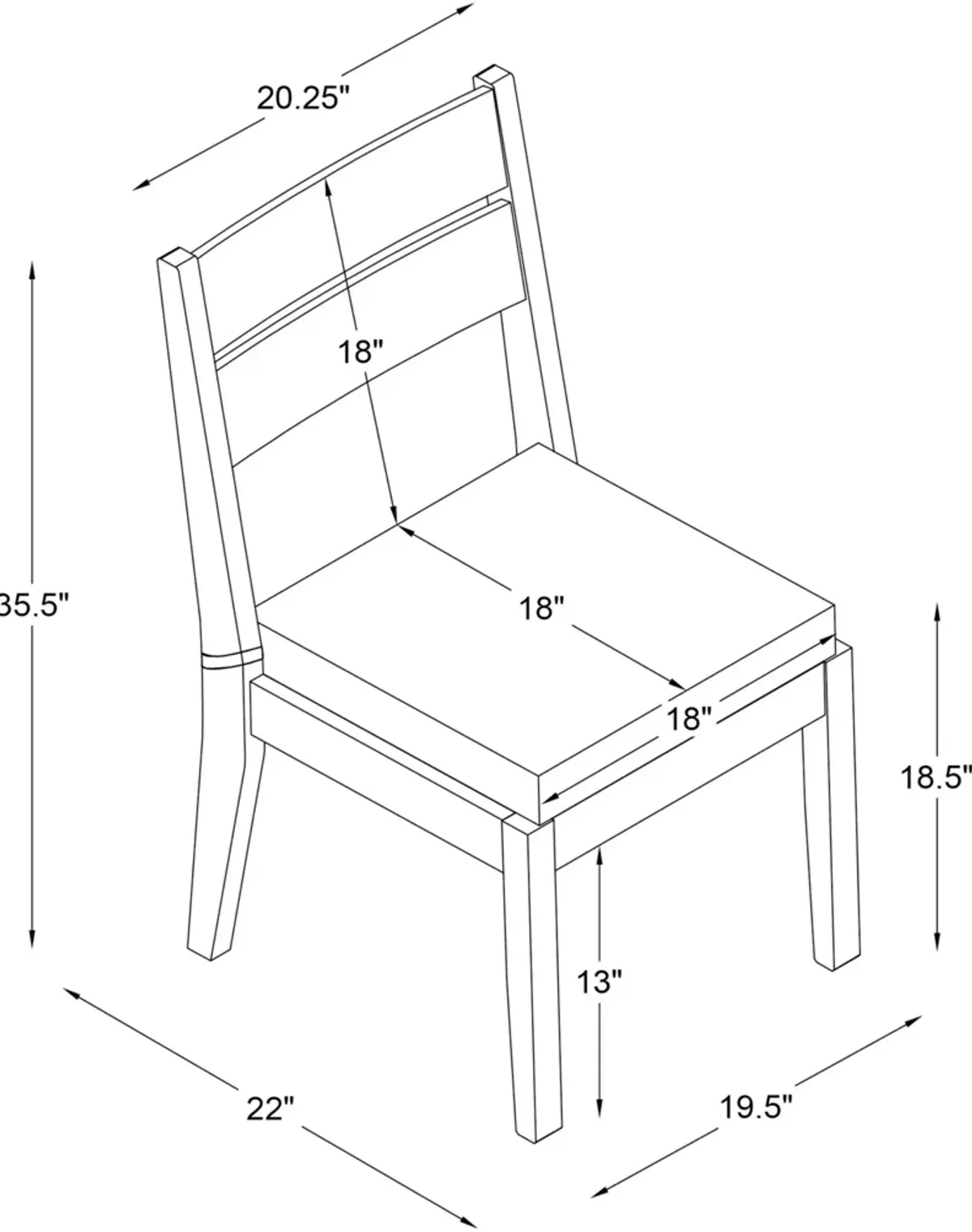 Long Beach Set of 2 Outdoor Dining Chairs