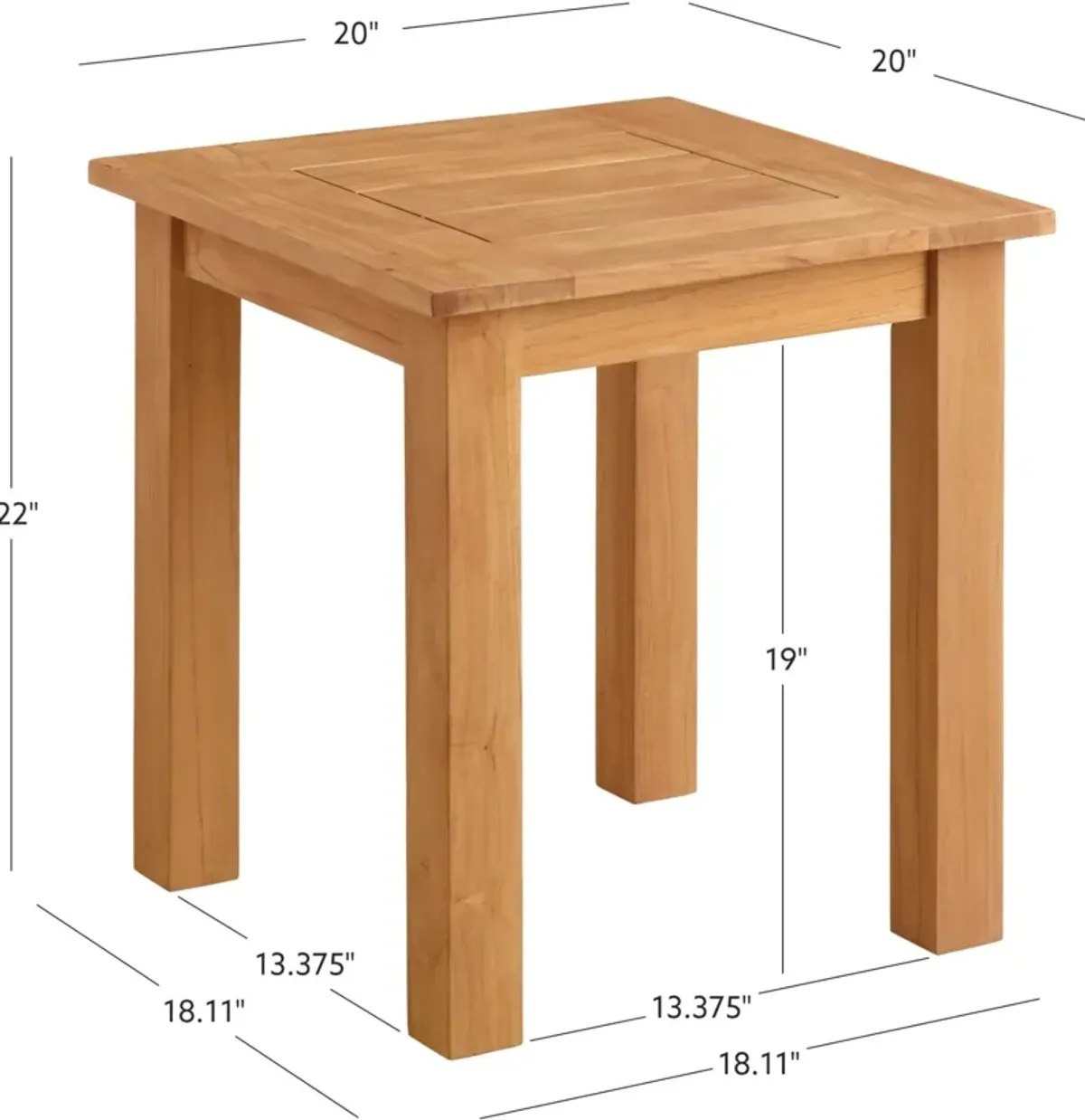 Long Beach Outdoor Side Table