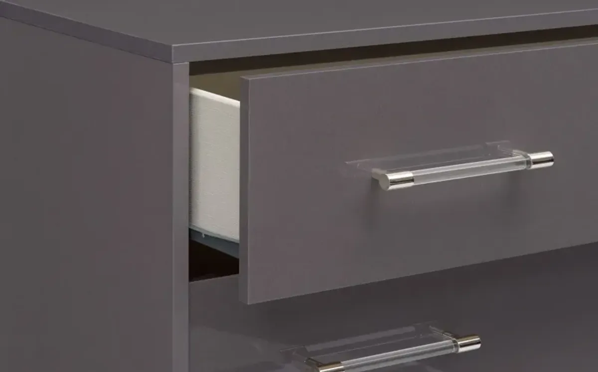 Concerto 3-Drawer Chest - Gray