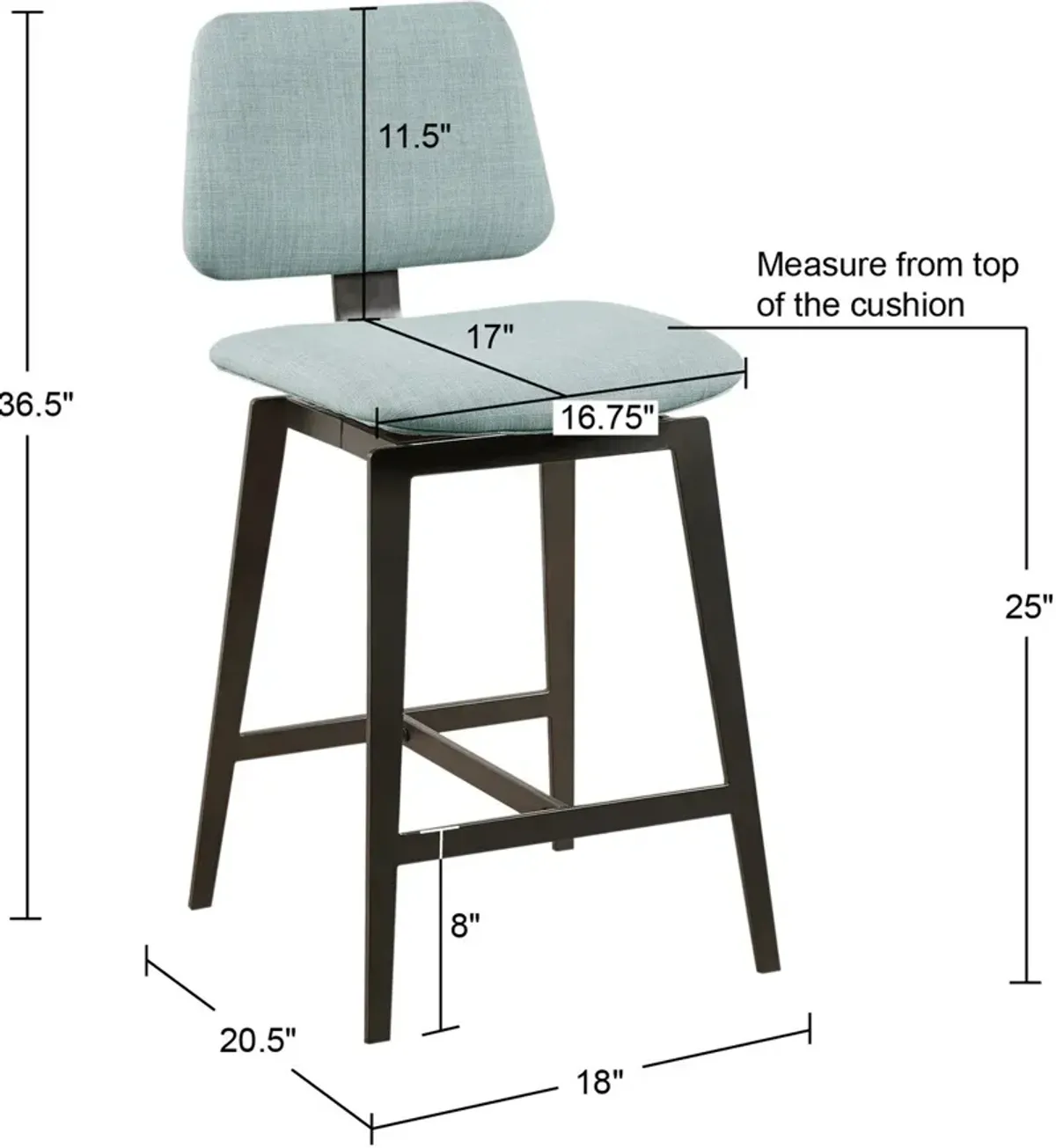 Diedra Swivel Counter-Height Stool