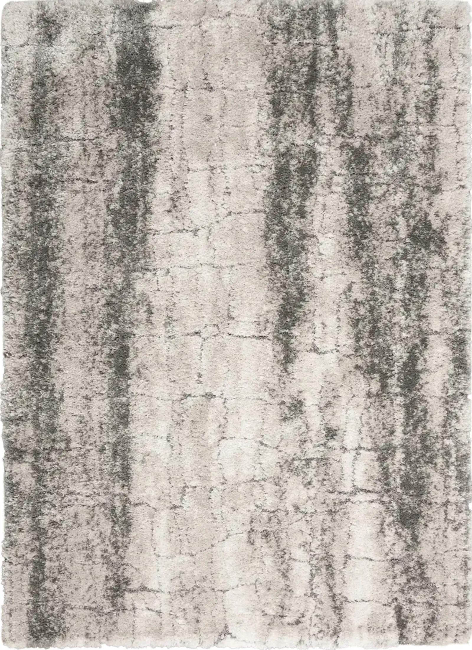 Lana Shag 8' x 10' Area Rug - Ivory/Charcoal