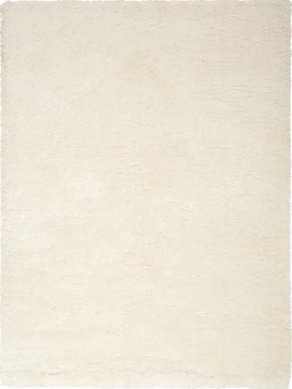 Lana Shag 4' x 6' Area Rug - Ivory