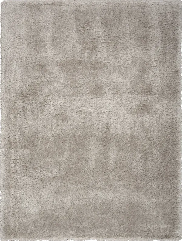 Lana Shag 4' x 6' Area Rug - Silver
